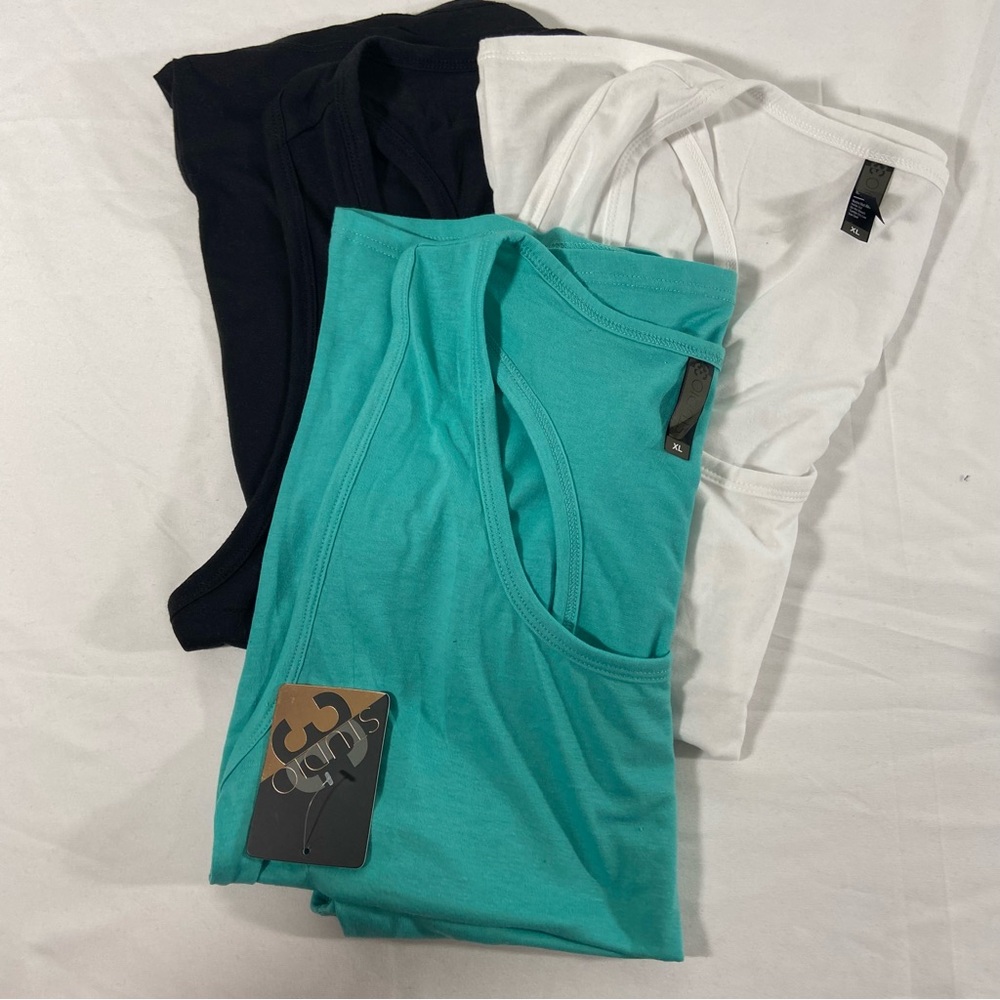 Studio 33 Women’s Tank Tops Size XL Racerback Set Of 3 Active